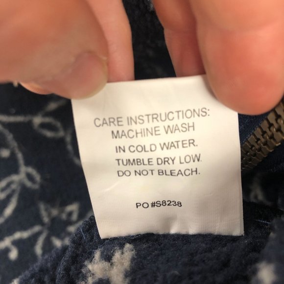 Outback Women's Size Medium Blue Hooded Full Zip Front Sleeveless Fleece Vest - Picture 9 of 10